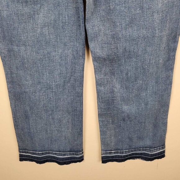NYDJ Marilyn Straight Fantasy Jeans High Rise Ankle Blue Size 18 NWT - Picture 8 of 14
